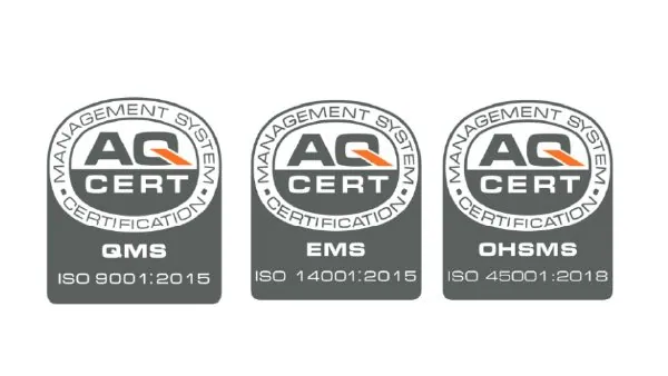 Successful certification according to ISO 14001:2015 and ISO 45001:2018