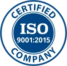 ISO 9001:2015 certified company